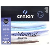 Блок для акварели Montval CANSON, 300г/м2, 40х50см, Фин, склейка 12 листов