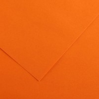 Бумага цветная CANSON Iris Vivaldi, 240г/м2, 50х65см, 09 Оранжевый; 25л./упак.