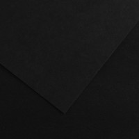 Бумага цветная CANSON Iris Vivaldi, 240г/м2, 50х65см, 38 Черный; 25л./упак.