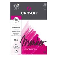 Альбом для маркера CANSON Marker Layout, 70г/м2, 21х29.7см, Экстра-гладкая, склейка 70 листов