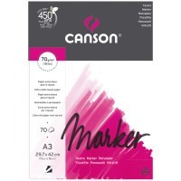 Альбом для маркера CANSON Marker Layout, 70г/м2, 29.7х42см, Экстра-гладкая, склейка 70 листов