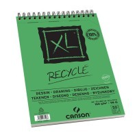 Альбом на спирали для графики CANSON XL Recycle, 160г/м2, 21х29.7см, зерно 