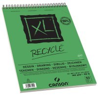 Альбом на спирали для графики CANSON XL Recycle, 160г/м2, 29.7х42см, зерно 