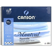 Альбом на спирали для акварели Montval CANSON, 300г/м2, 32х41см, Фин, 12 листов