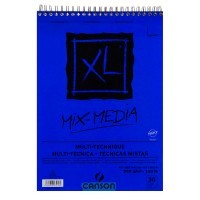 Альбом на спирали для смешанных техник CANSON XL Mix-Media, 300г/м2, 29.7х42см, Среднее зерно, 30 листов