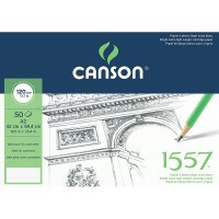 Альбом для графики CANSON 1557, 120г/м2, 42х59.4см, Легкое зерно, склейка 50 листов