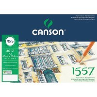 Альбом для графики CANSON 1557, 180г/м2, 42х59.4см, Легкое зерно, склейка 30 листов