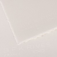 Бумага для офорта CANSON Velin BFK Rives, 250г/м2, лист 56х76см, Белая, 100л./упак.