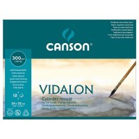 Альбом для акварели Vidalon CANSON 300г/м2, 24х32см, Снежное зерно, склейка 12 листов