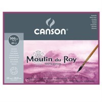 Блок для акварели Moulin du Roy CANSON, 300г/м2, 23х30.5см, Сатин, 20 листов