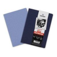 Набор 2 блокнота для графики, обложки для пастели голубой/индиго, CANSON Art Book Inspiration, 96г/м2 А5, 30л.