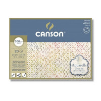 Блок для акварели CANSON CP Fine, 300г/м2, 23х31см, 60% хлопок, 20л., склейка по 4 сторонам