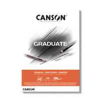 Альбом для набросков CANSON Graduate Sketching, 96г/м2, A5, 40л., склейка