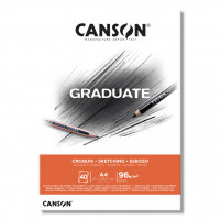 Альбом для набросков CANSON Graduate Sketching, 96г/м2, A4, 40л., склейка