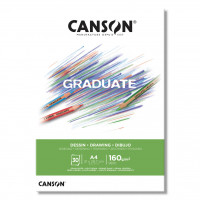 Альбом для графики CANSON Graduate Drawing, 160г/м2, A4, 30л., склейка