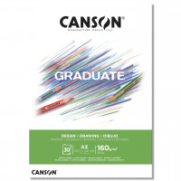 Альбом для графики CANSON Graduate Drawing, 160г/м2, A3, 30л., склейка