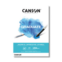 Альбом для акварели CANSON Graduate 250г/м2, A5, 20л., склейка