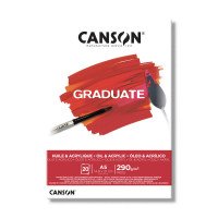 Альбом для акрила и масла CANSON Graduate, 290г/м2, А5, 20л., склейка