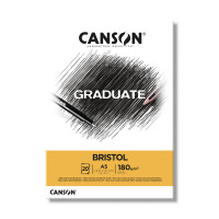 Альбом CANSON Graduate Bristol, 180г/м2, A5, экстра-гладкая, 20л., склейка
