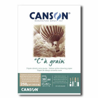 Альбом для графики CANSON C à Grain, 250г/м2, A4, желтая охра, 30л., склейка по короткой стороне