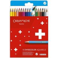 Набор карандашей акварельных Caran d’Ache Swisscolor, 18цв. (карт.коробка)