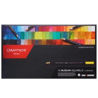 Набор карандашей акварельных Caran d’Ache Museum 3.8мм, 76цв. (мет.коробка)