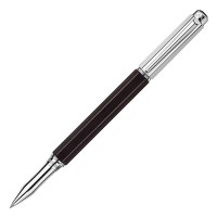 Ручка-роллер Caran d’Ache Varius Ebony Silver Plated 0.5мм, черные чернила (подар.коробка)