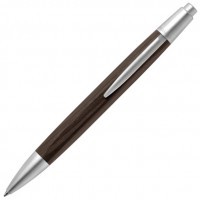 Ручка шариковая Carandache Office Alchemix Wenge/Matt Chrome M синие чернила