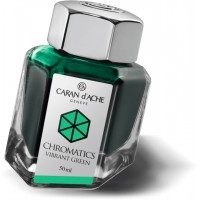 Флакон с чернилами Carandache Chromatics Vibrant green чернила 50мл