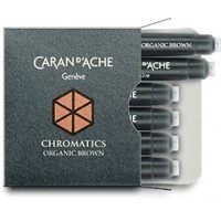 Картридж Carandache Chromatics Organic brown чернила для ручек перьевых (6шт)