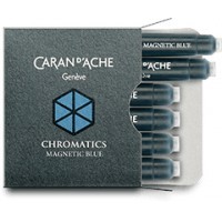 Картридж Carandache Chromatics Magnetic blue чернила для ручек перьевых (6шт)