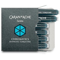 Картридж Carandache Chromatics Hypnotic turquoise чернила для ручек перьевых (6шт)