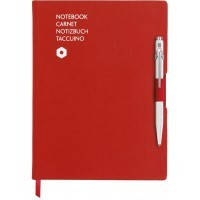 Записная книжка Carandache Office красный A5 192стр. в линейку + ручка шариковая 849 белый