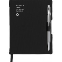 Записная книжка Carandache Office черный A6 192стр. в линейку + ручка шариковая 849 серый