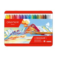Набор пастели масляной (восковой) Caran d’Ache Neocolor I, 40цв. (метал.коробка)