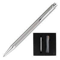 Ручка шариковая Caran d’Ache Ecridor Milled Сhevron (кож.футляр, подар.коробка)