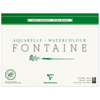 Альбом для акварели `Fontaine Grain Torchon` 30х40см 300г/м2 хлопок, 25л., крупное зерно, Clairefontaine, склейка