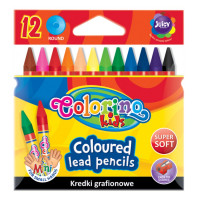 Карандаши цветные Colorino мини 12 штук (9 см) супермягкие