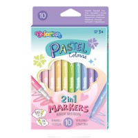 Набор двухсторонних фломастеров (кисть/пуля) 