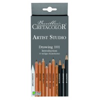 Набор карандашей для графики DRAWING-101 Artist Studio CretacoloR, 11шт.
