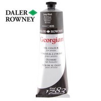 Краска масляная Daler-Rowney GEORGIAN 225мл, 035 Сажа газовая