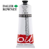 Краска масляная Daler-Rowney GRADUATE 200мл, 009 Белила титановые