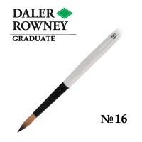Кисть синтетика круглая №16 длинная ручка GRADUATE Daler-Rowney