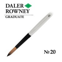 Кисть синтетика круглая №20 длинная ручка GRADUATE Daler-Rowney