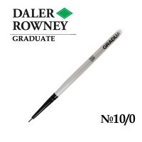 Кисть синтетика для детализации №10/0 короткая ручка GRADUATE Daler-Rowney