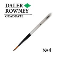 Кисть синтетика круглая №4 короткая ручка GRADUATE Daler-Rowney