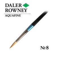 Кисть синтетика круглая №8 короткая ручка AQUAFINE Daler-Rowney