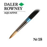 Кисть синтетика круглая №18 короткая ручка AQUAFINE Daler-Rowney