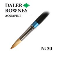 Кисть синтетика круглая №30 короткая ручка AQUAFINE Daler-Rowney