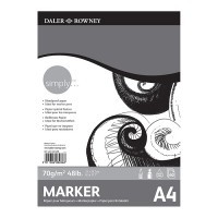 Альбом для маркеров SIMPLY Daler-Rowney, 70г/м2, 21х29.7см (А4), 40 листов